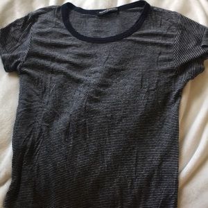 BRANDY MELVILLE NAVY STRIPED TEE
